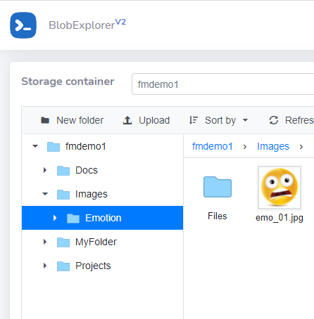 Azure Blob Storage Web Explorer with Azure AD Authentication