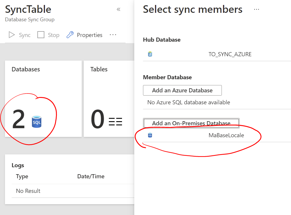 Select sync member