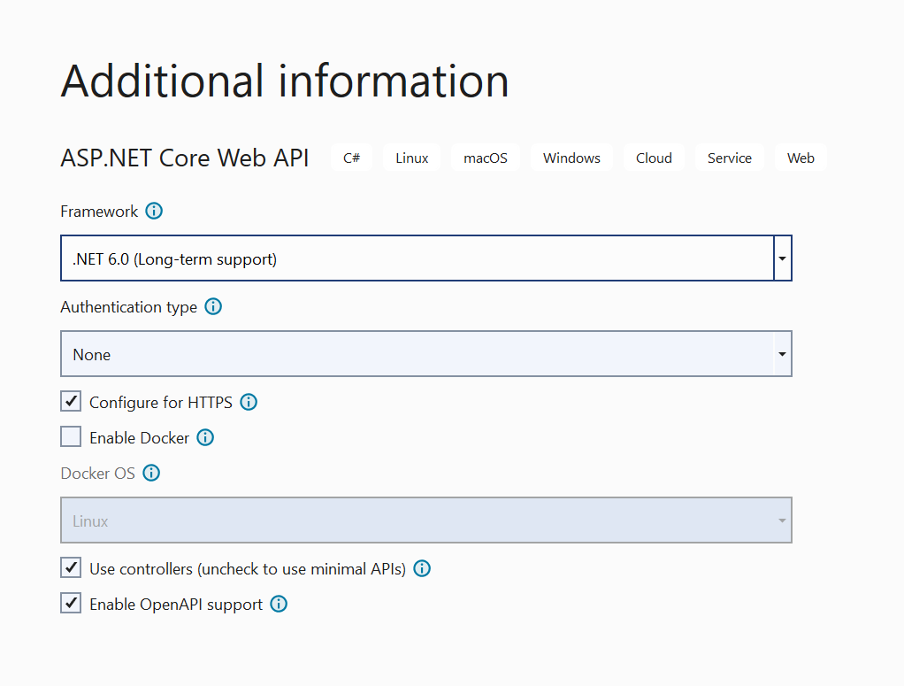 Créer un projet .NET 6